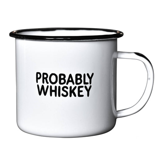 Mug - Enamel - Probably Whiskey