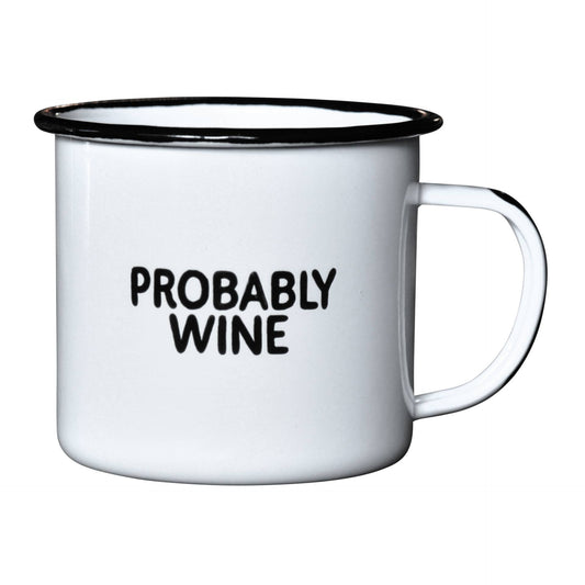 Mug - Enamel - Probably Wine
