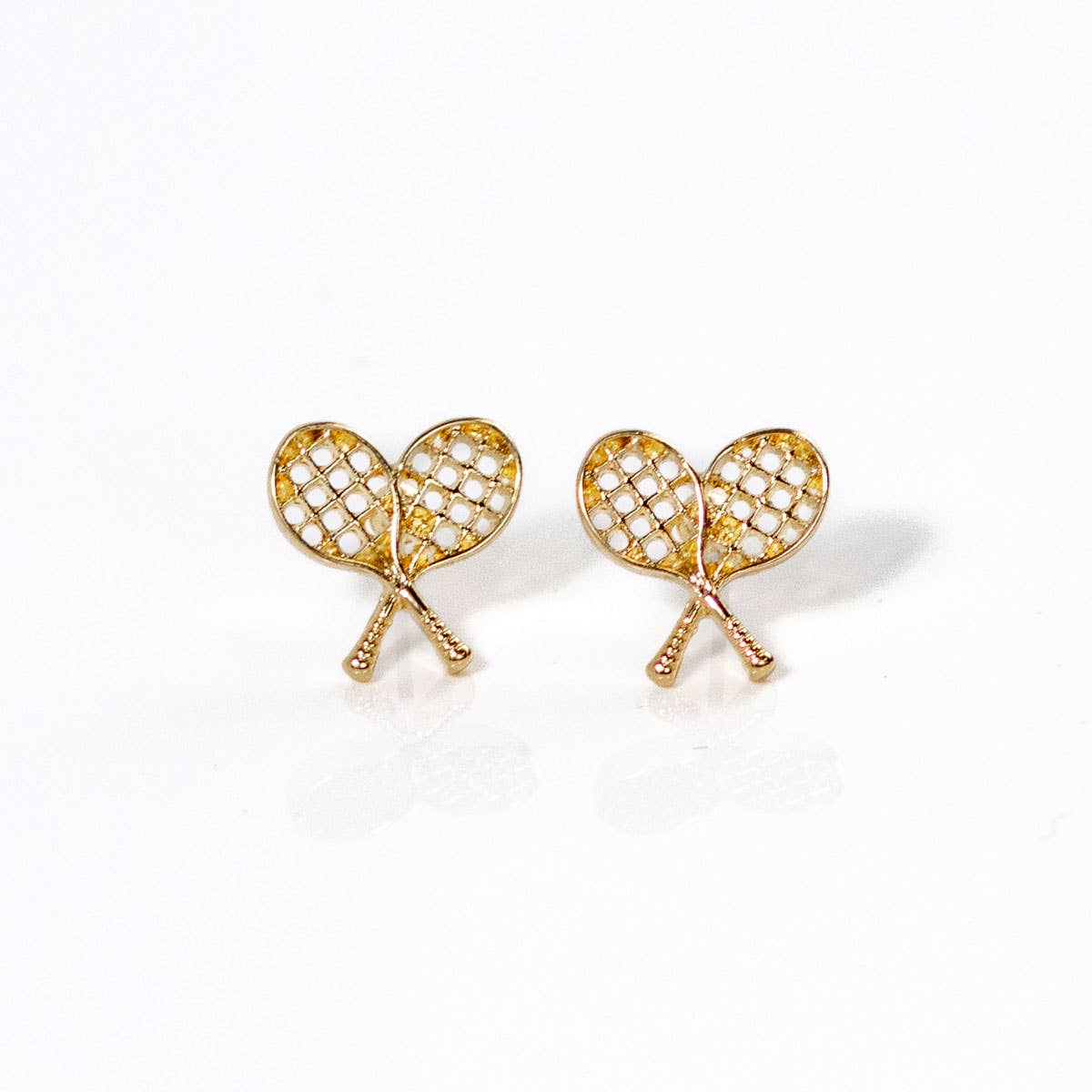 Stud Earrings- Racquet