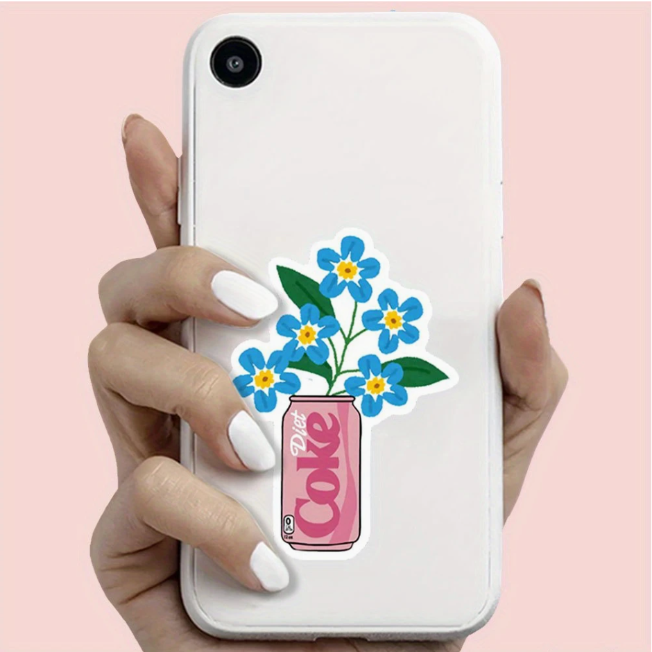 Sticker- Diet Coke Flower Can