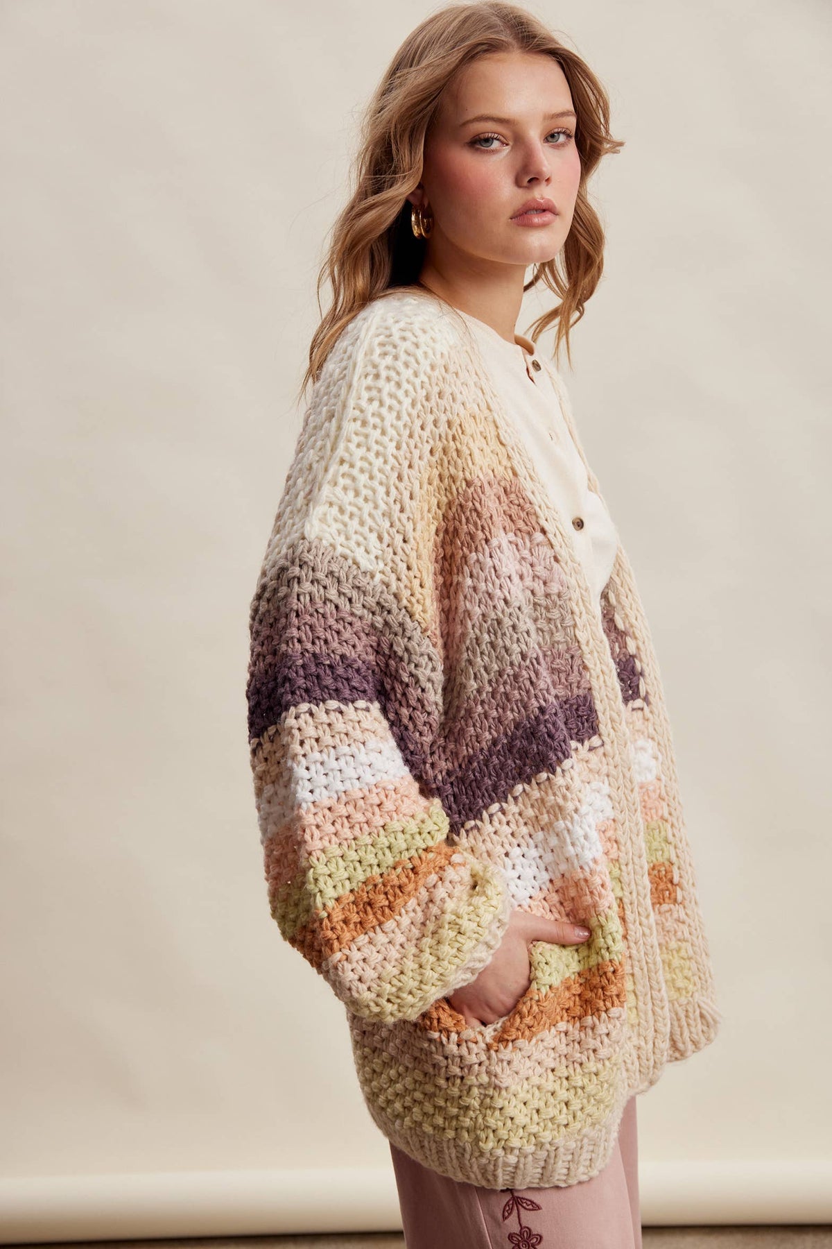 Sweater - Rainbow Hand-Crochet