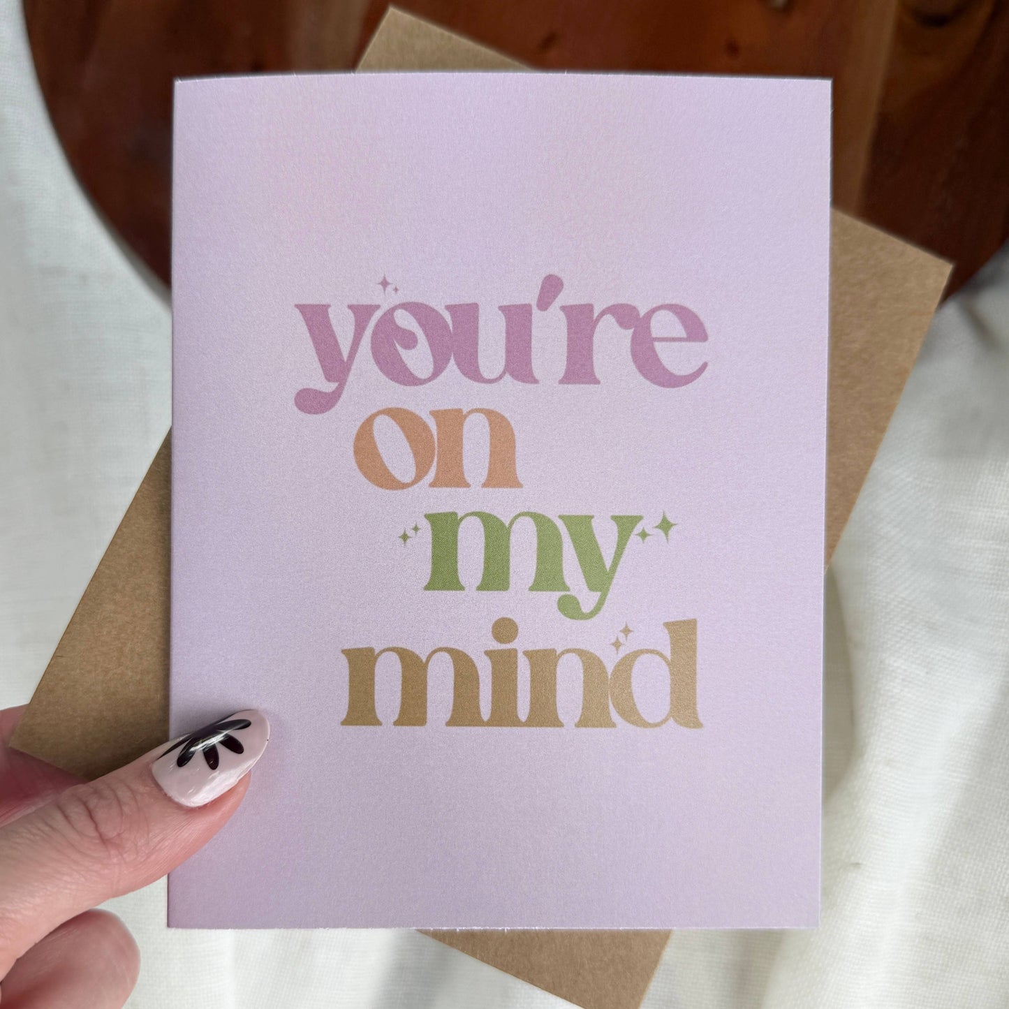 Greeting Card - You're on my mind