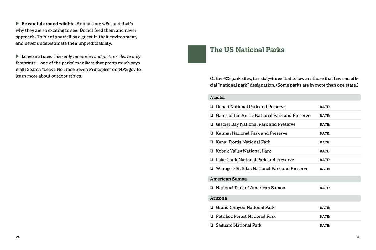 Journal - National Parks