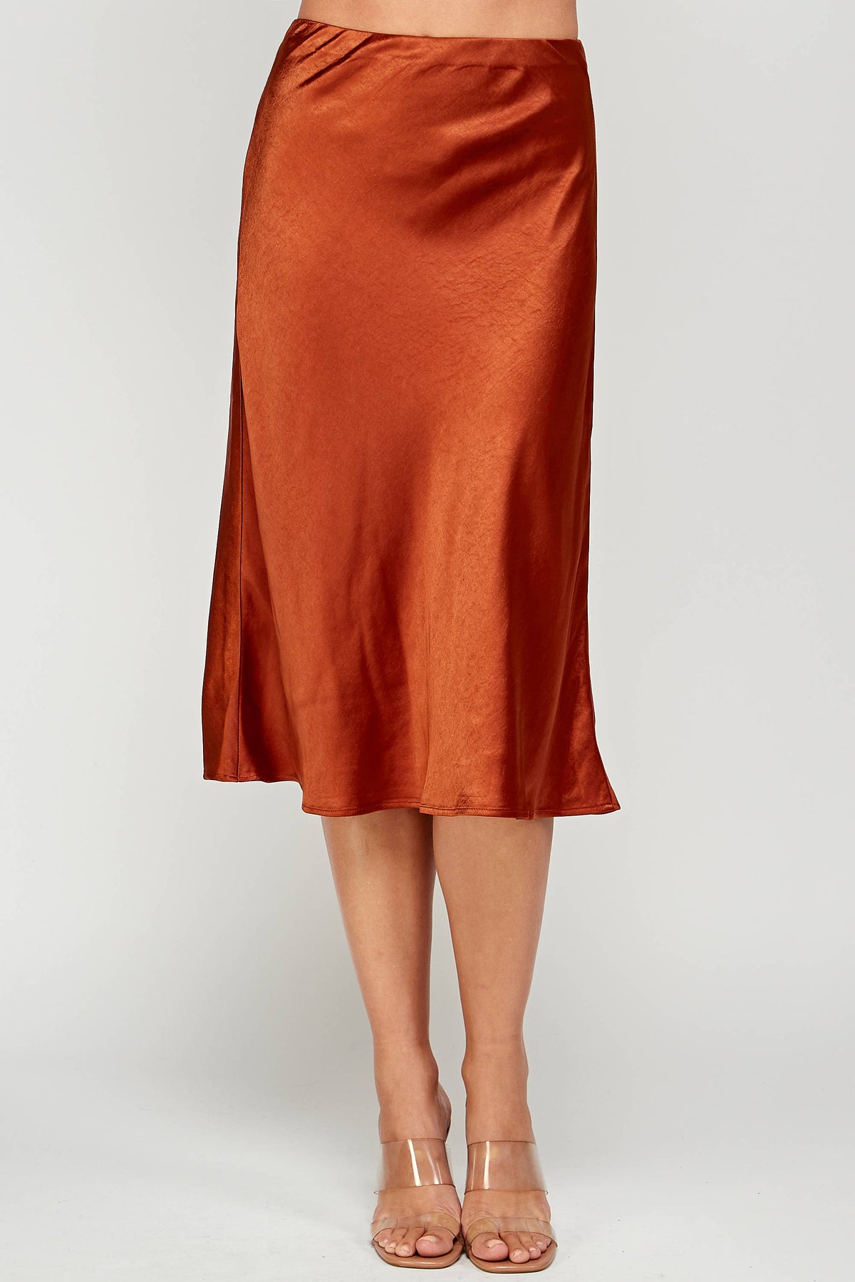Skirt- Satin Copper