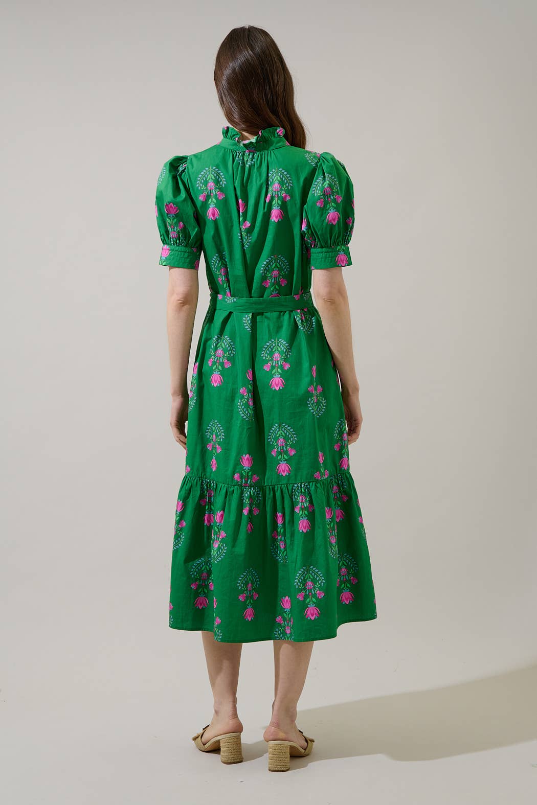 Dress - Saura Floral Giles Button Up