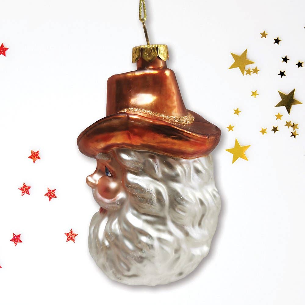 Ornament - Western Cowboy Santa