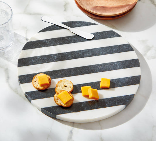 Marble Board- Striped Round