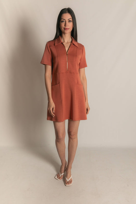 Dress -Butter Modal Quarter Zip