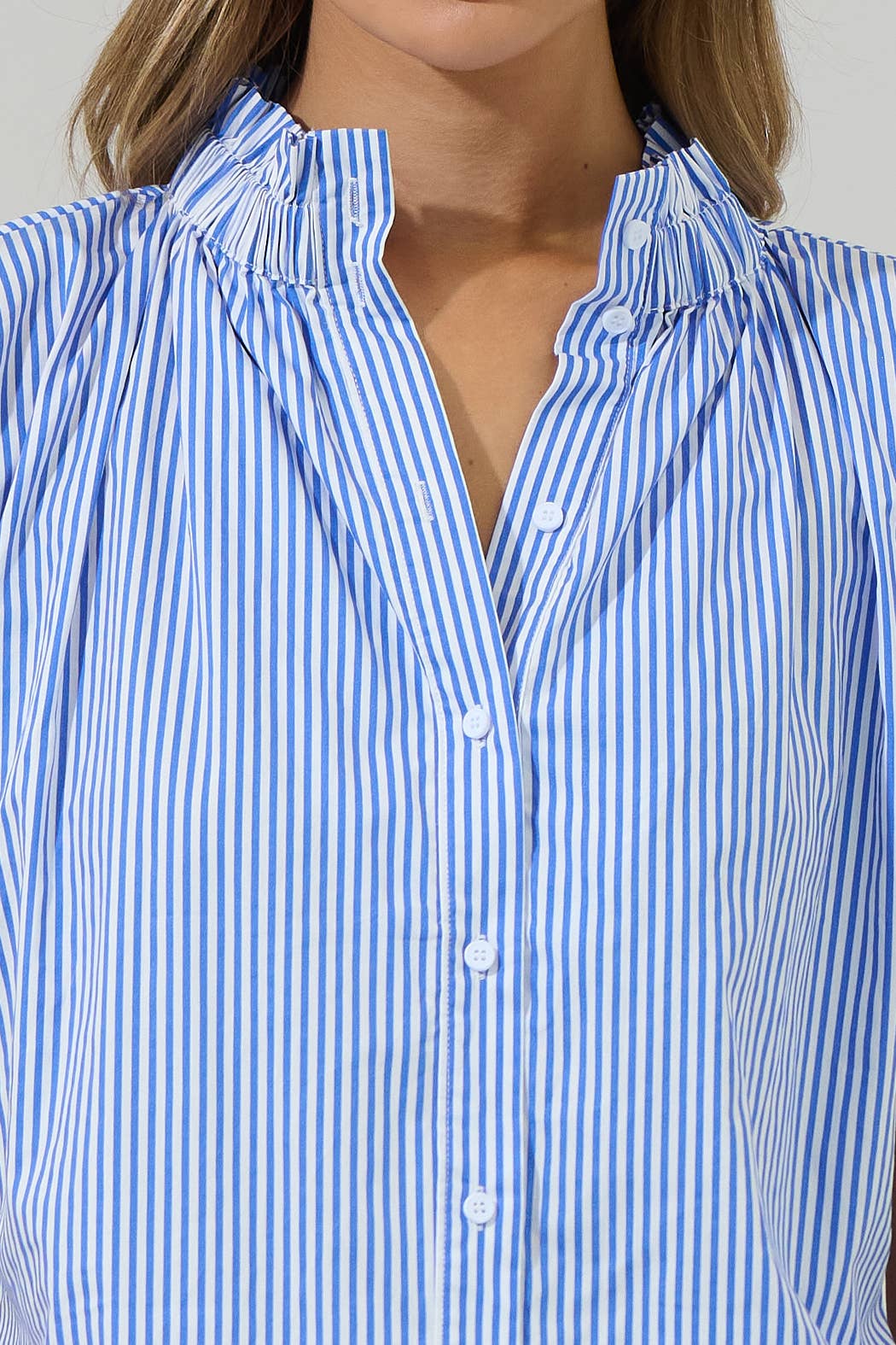 Top - Sherah Striped Patma Mock Neck