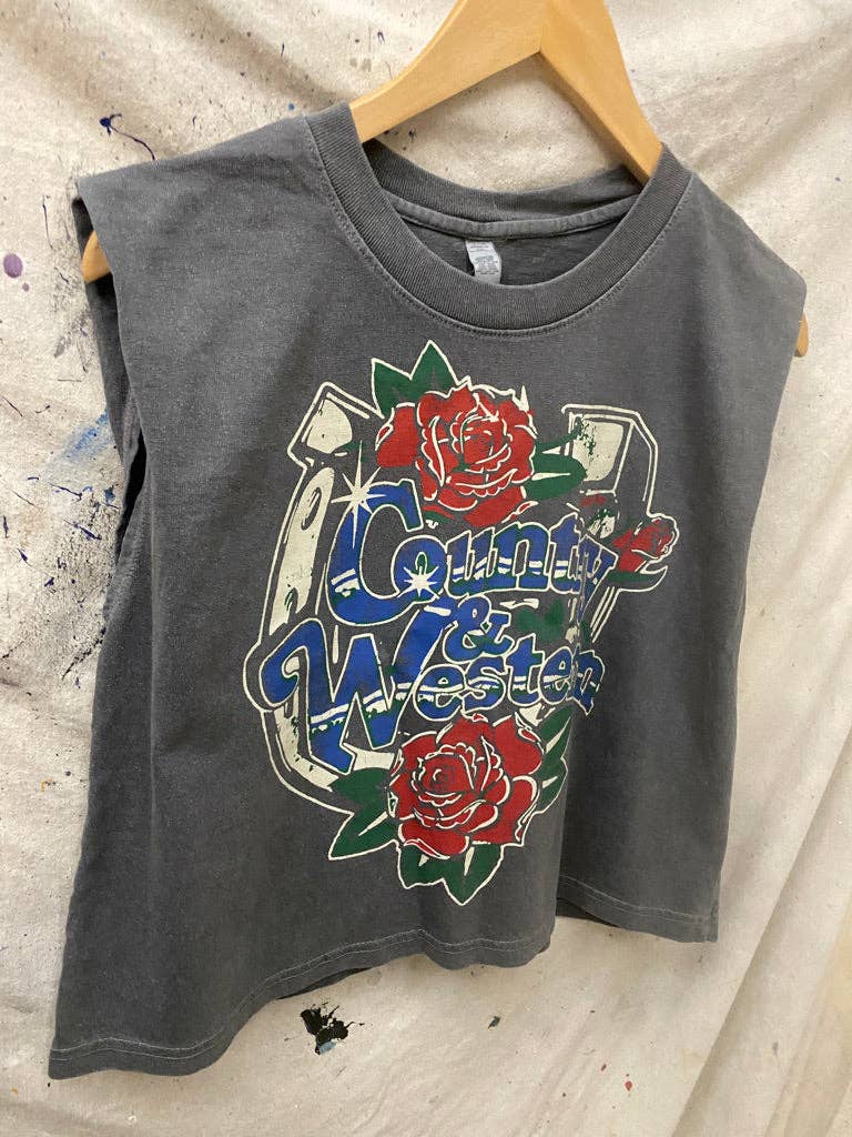 Crop Top- Country & Western Horseshoe
