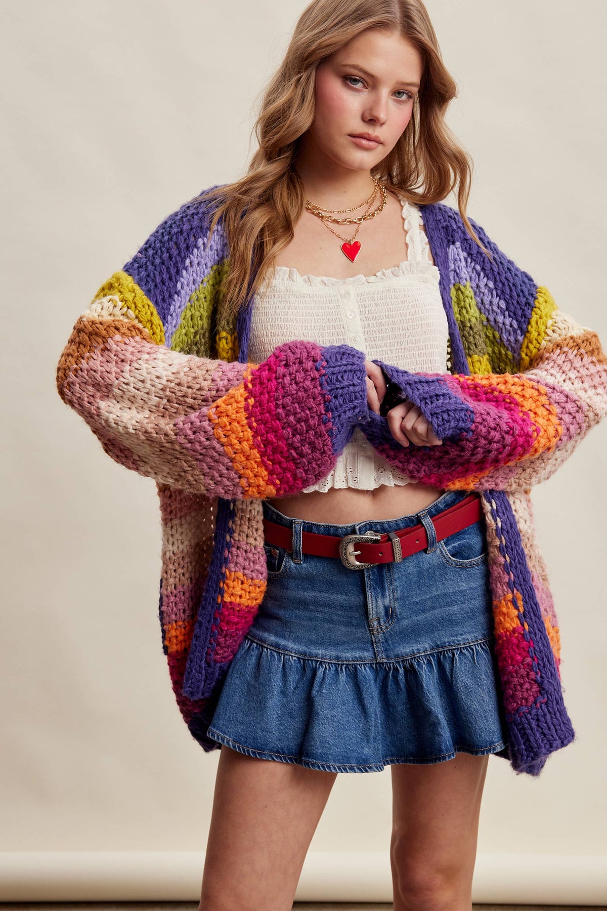 Sweater - Rainbow Hand-Crochet