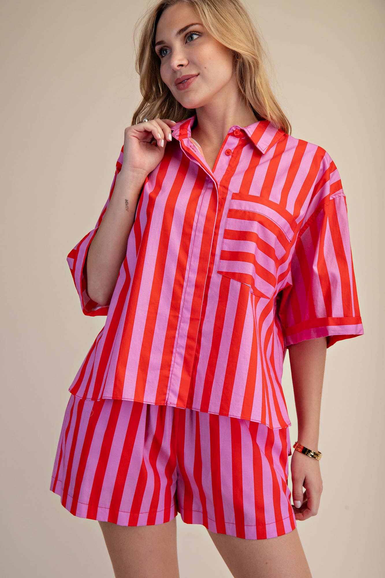 Shirt - Collar Neck Button Down