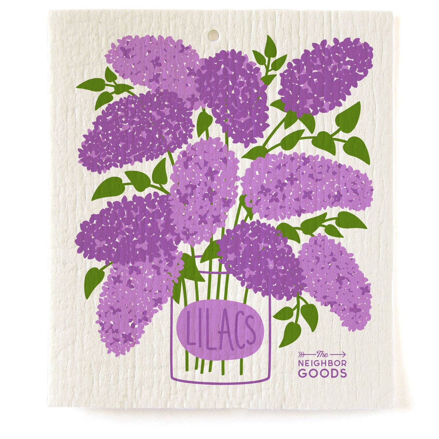 Tea Towel + Sponge Cloth Set - Lilac