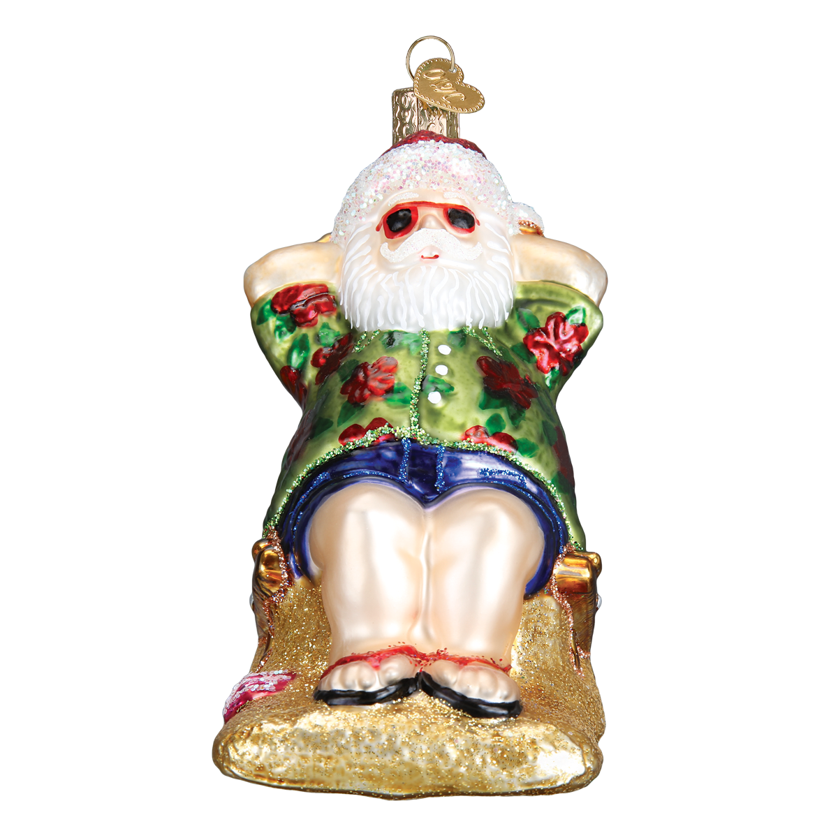 Ornament - Sunning Santa