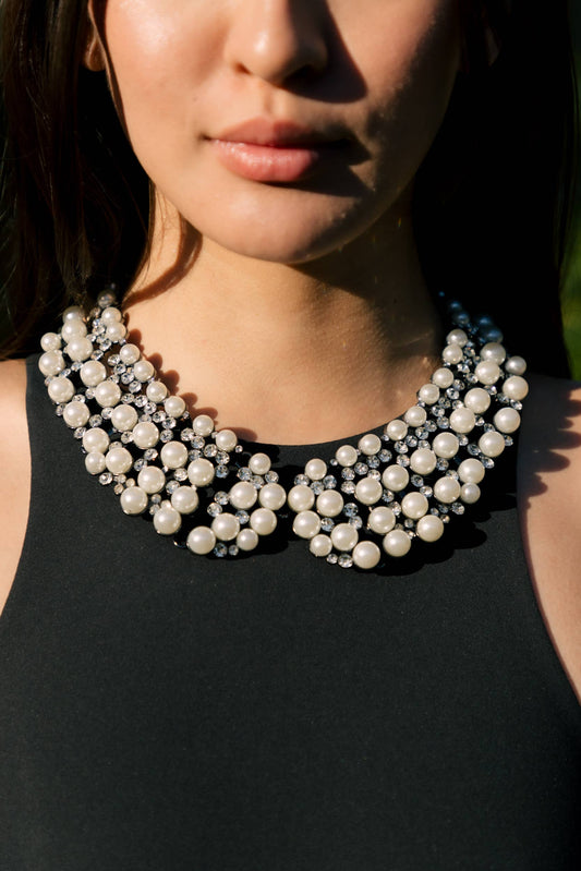 Necklace -  Diana Collar - White