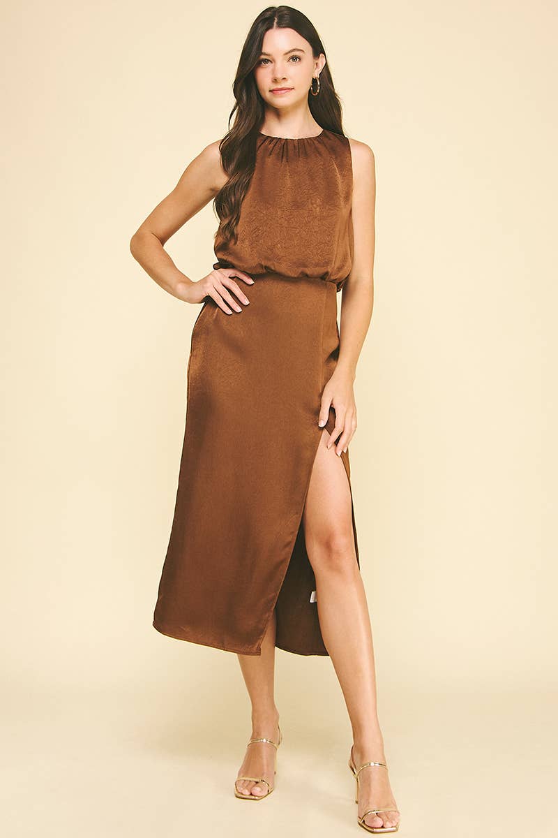 Dress - Silky Side Slit
