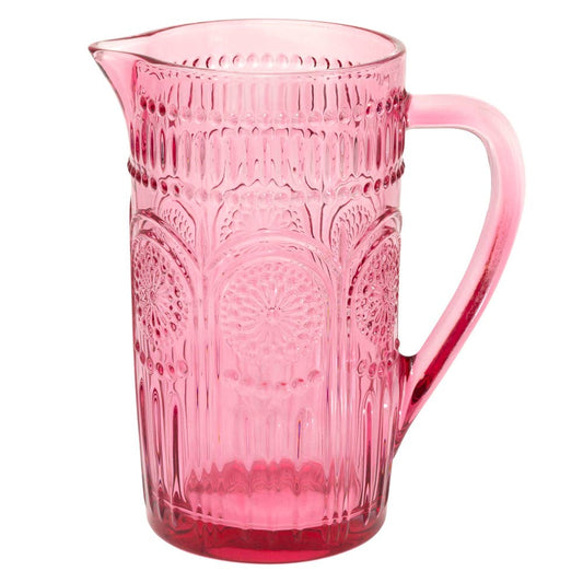 Glass Pitcher- Pink