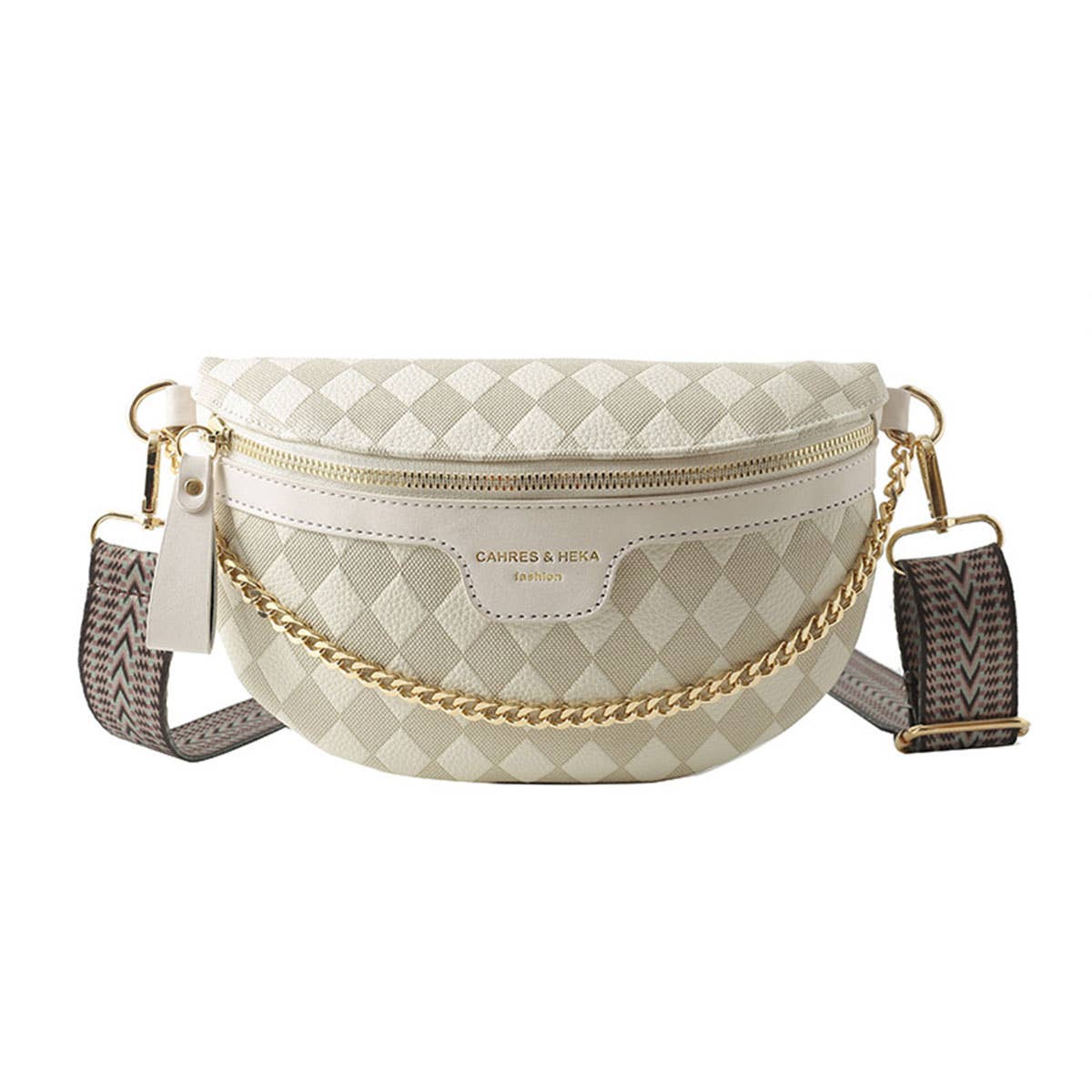 PYRAMID CHECK PU EVERYDAY BELT BAG