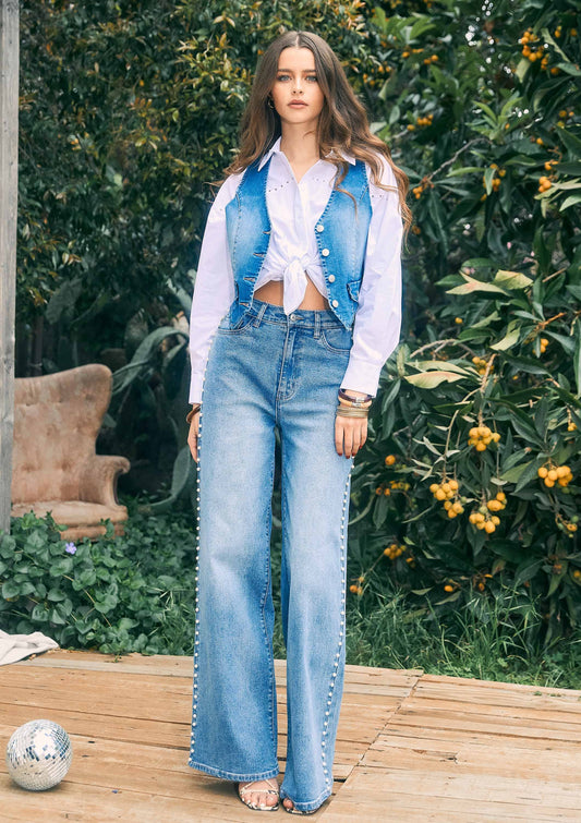 Jeans - Pearl High-Rise Wide Leg