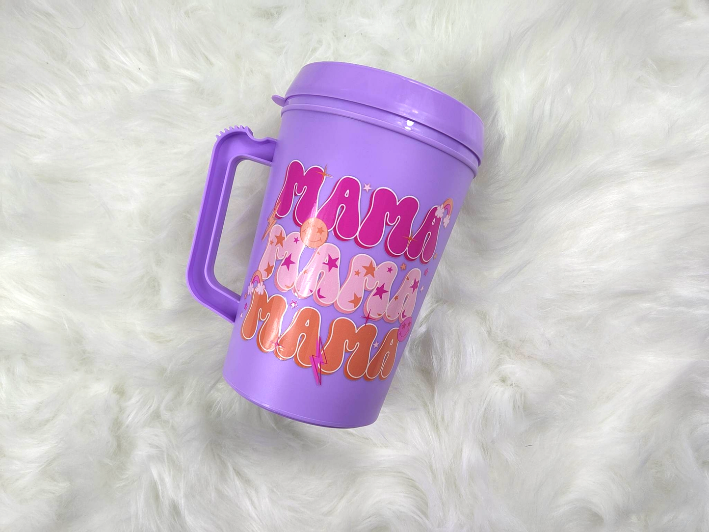 Retro Star Stacked MAMA HIP SIPS Mega Mug 34oz