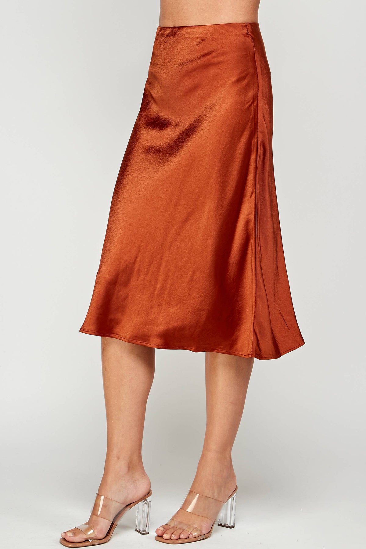 Skirt- Satin Copper