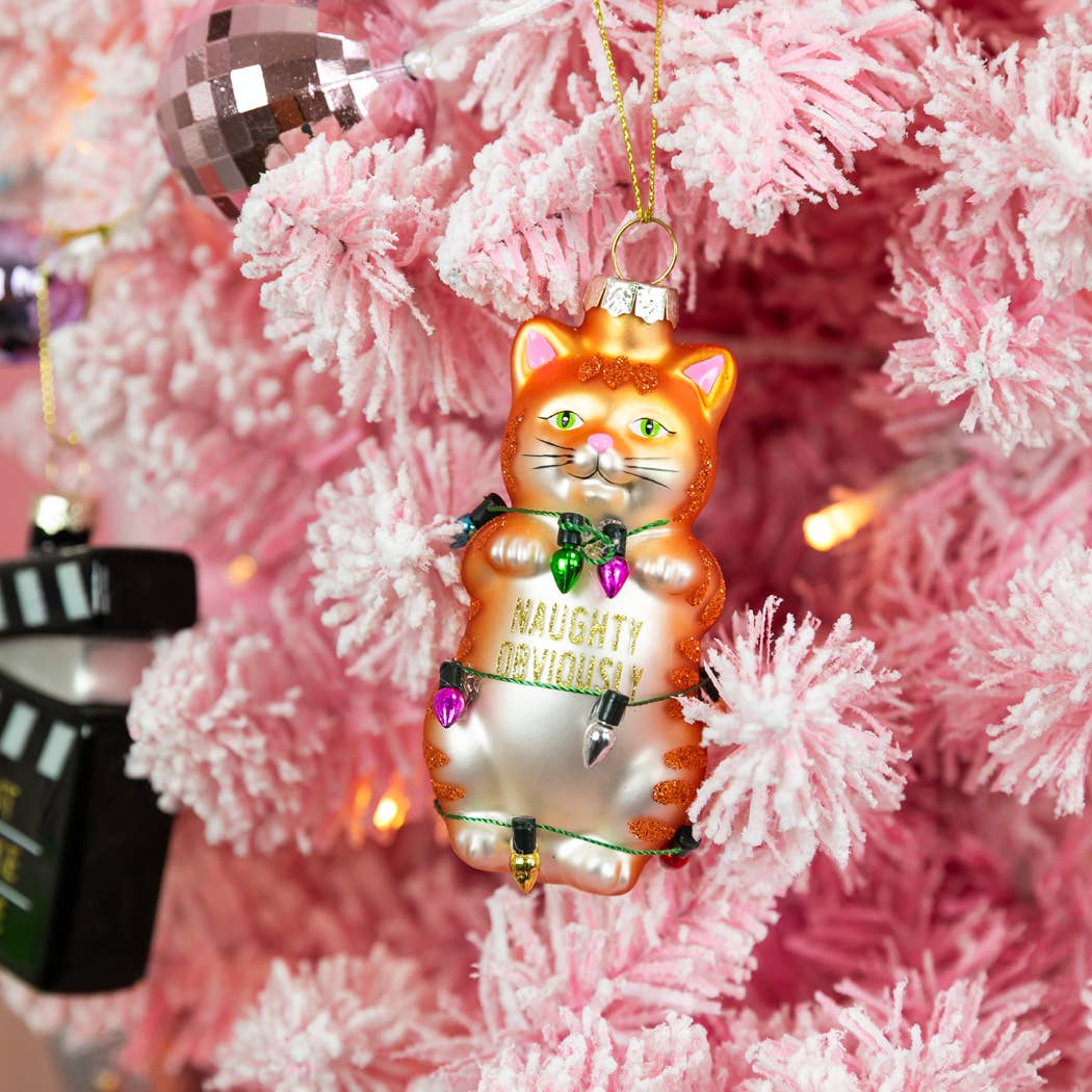 Ornament - Funny Cat Glass