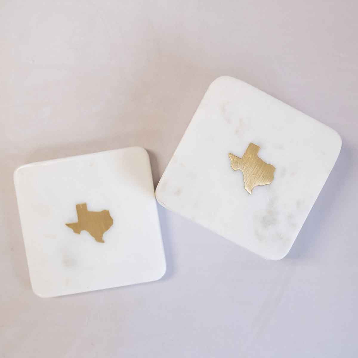 Texas Marble Coasters