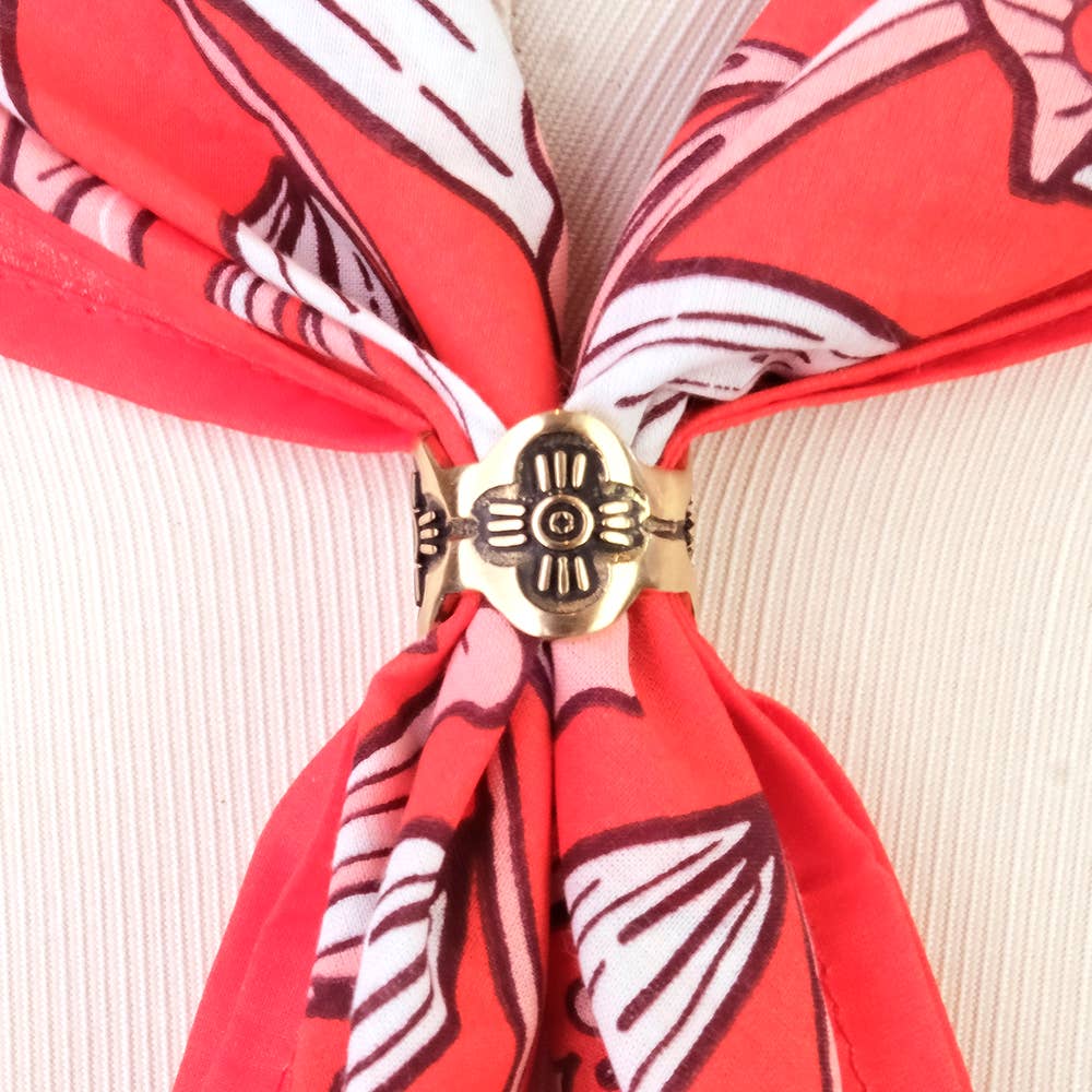 Brass Bandana Slide Ring - Gladys