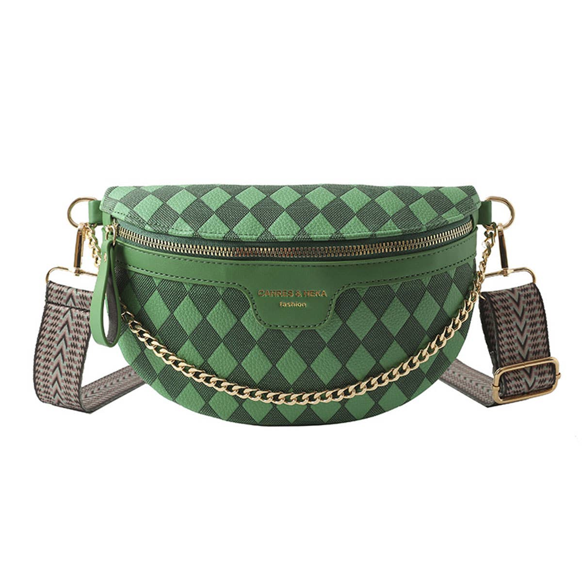 PYRAMID CHECK PU EVERYDAY BELT BAG