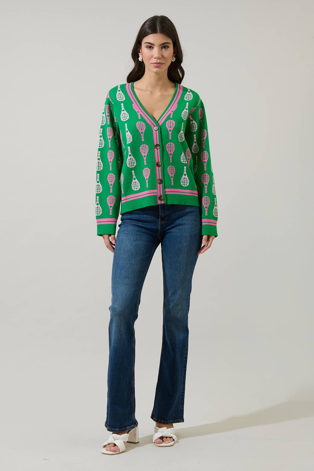 Cardigan- Tennis Club Button Up