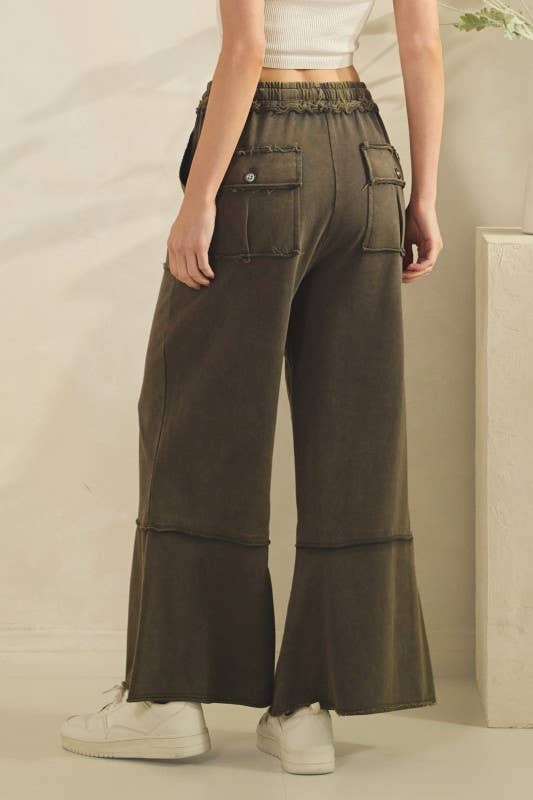 Pants- Knit Mineral Washed Terry