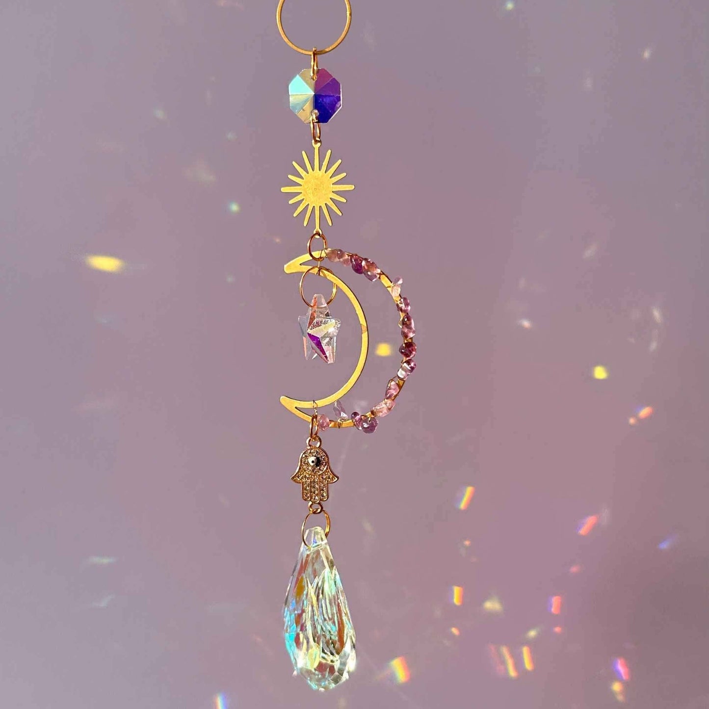 Crystal Moon Suncatcher