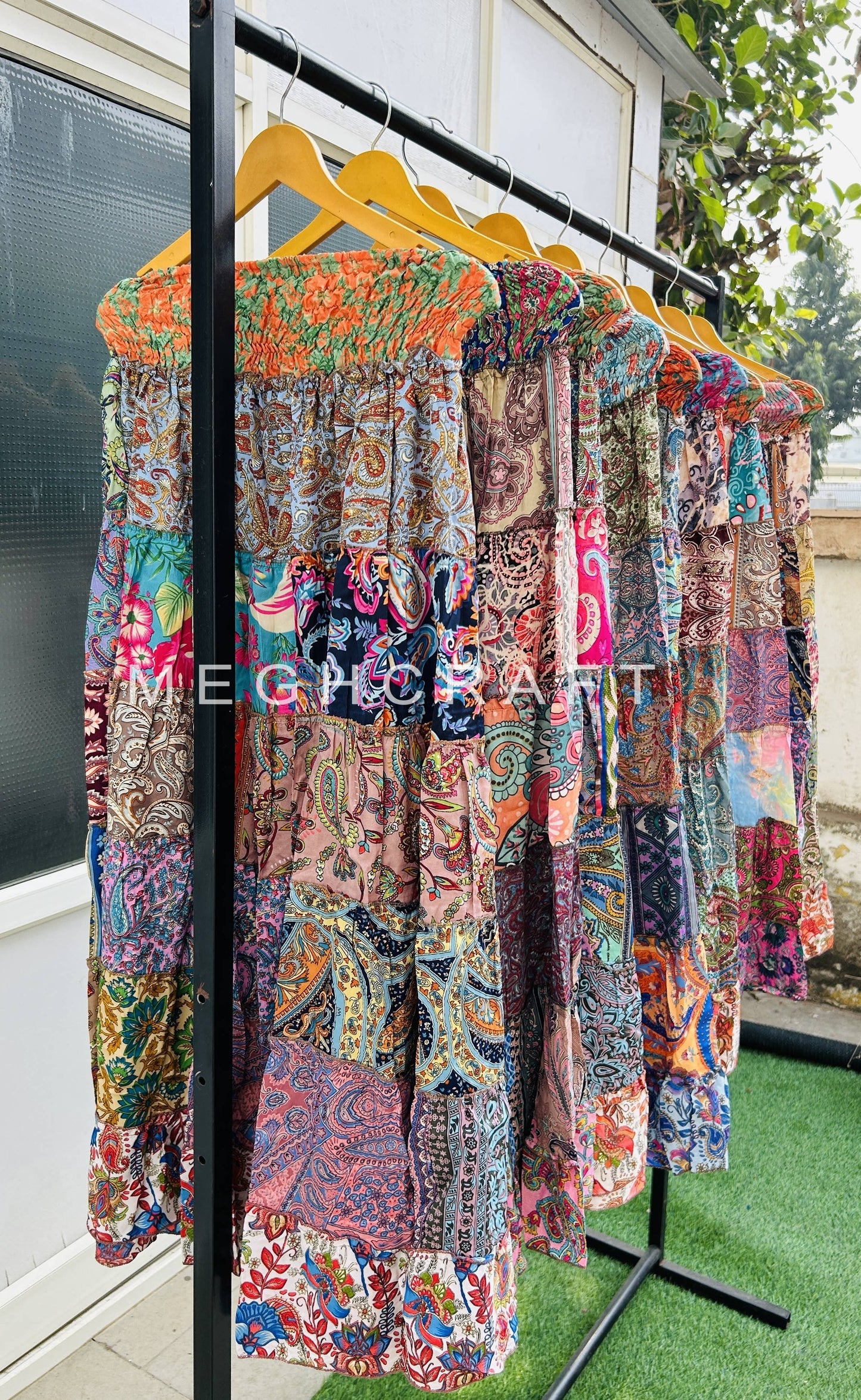 Recycled Vintage Silk Sari Silk- O/S