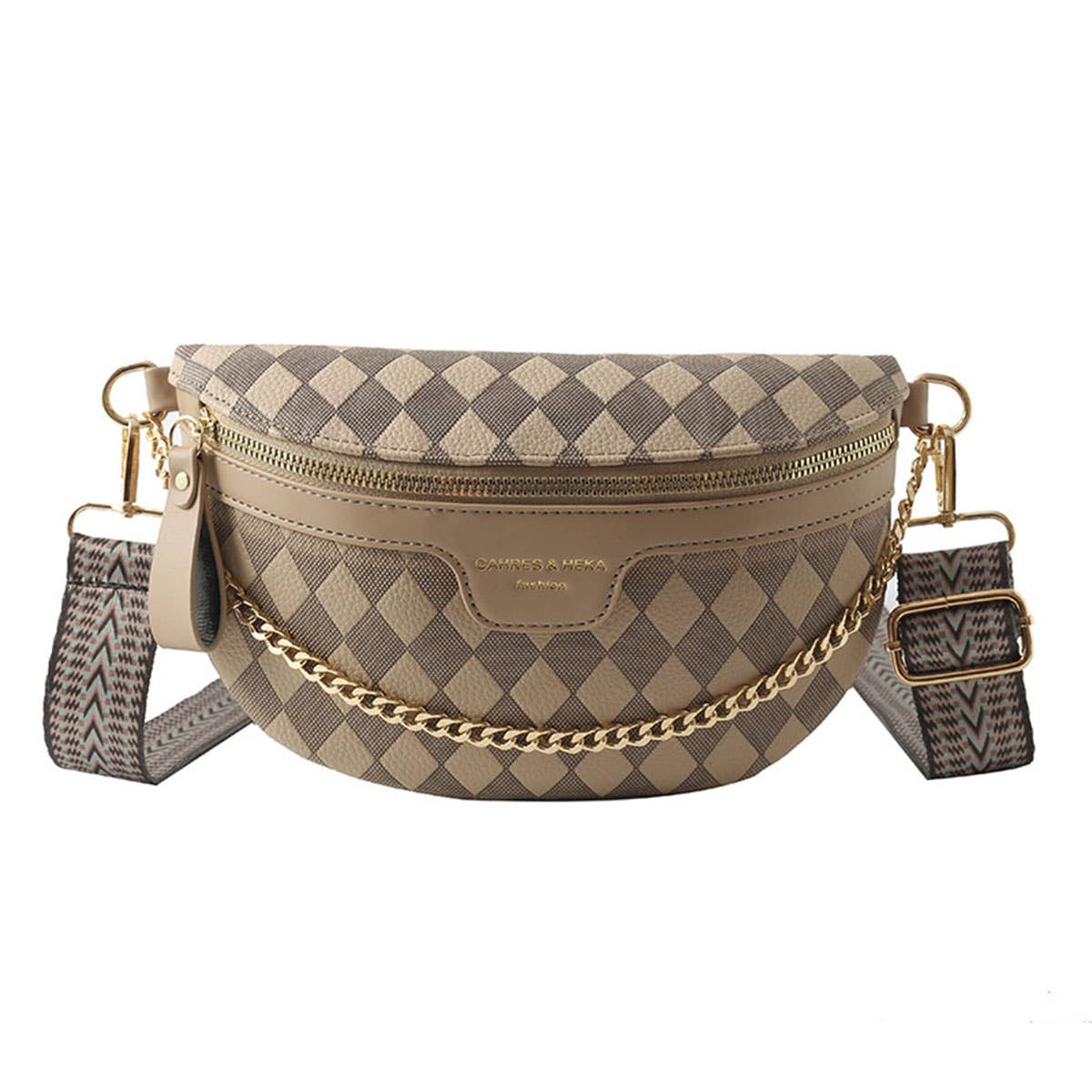 PYRAMID CHECK PU EVERYDAY BELT BAG