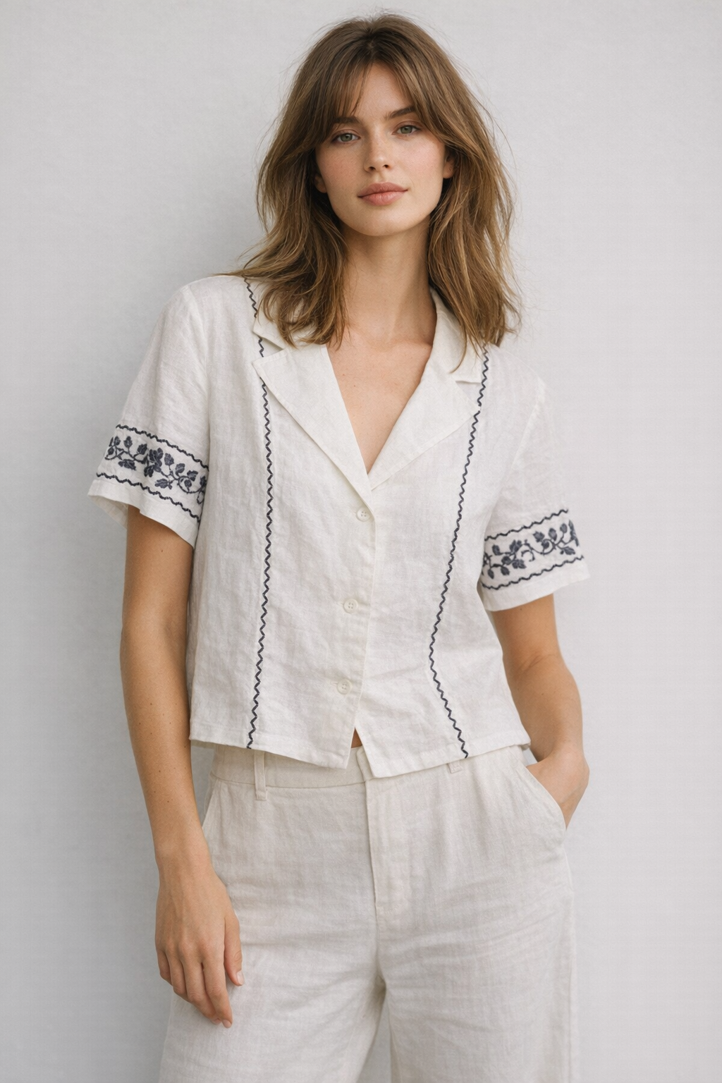 Shirt -Embroidered Camp