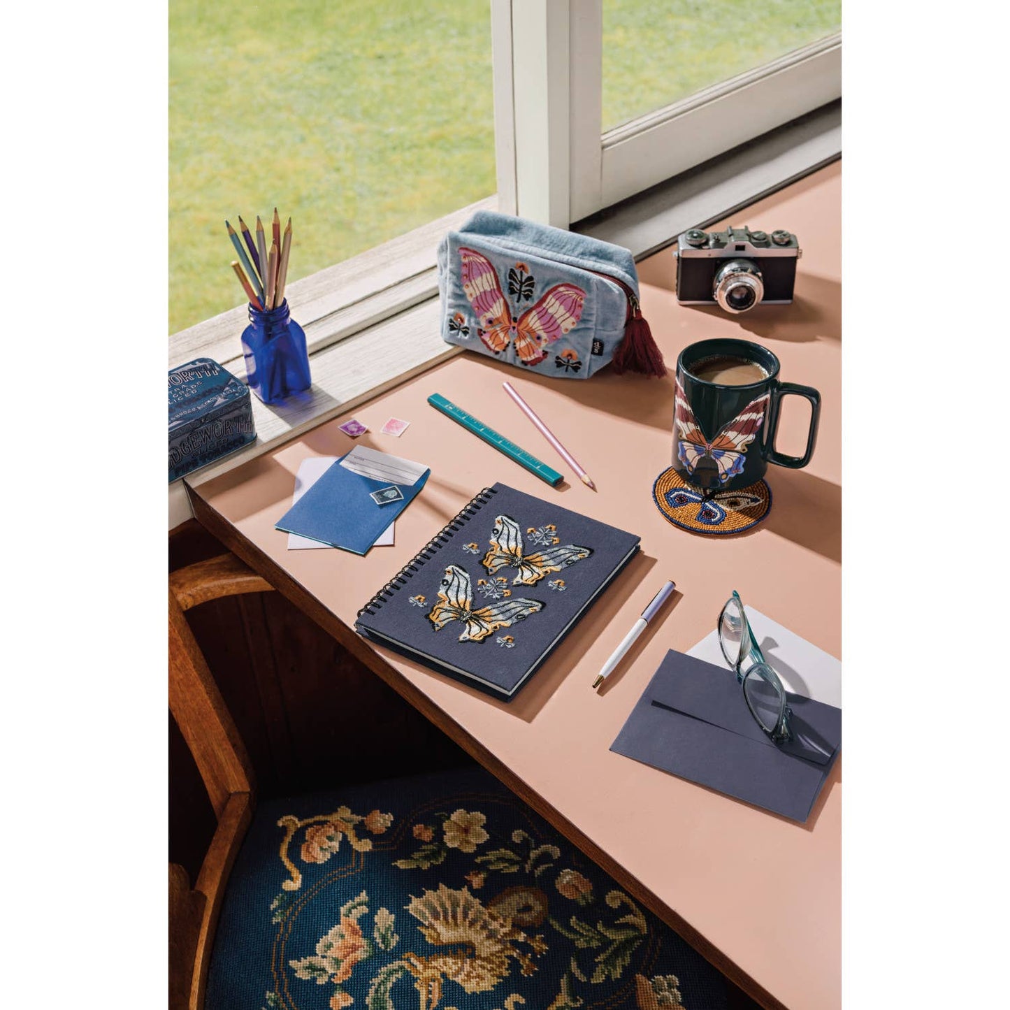 Pouch- Aurora Embroidered