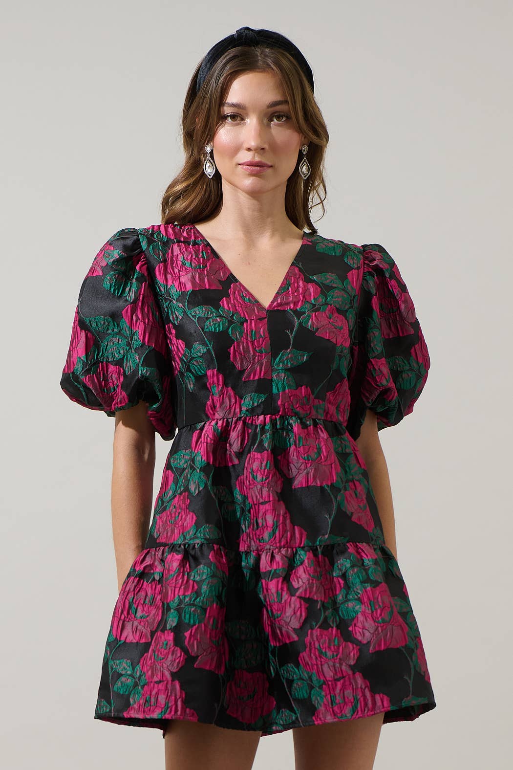 Dress - Noemie Jacquard May Tiered