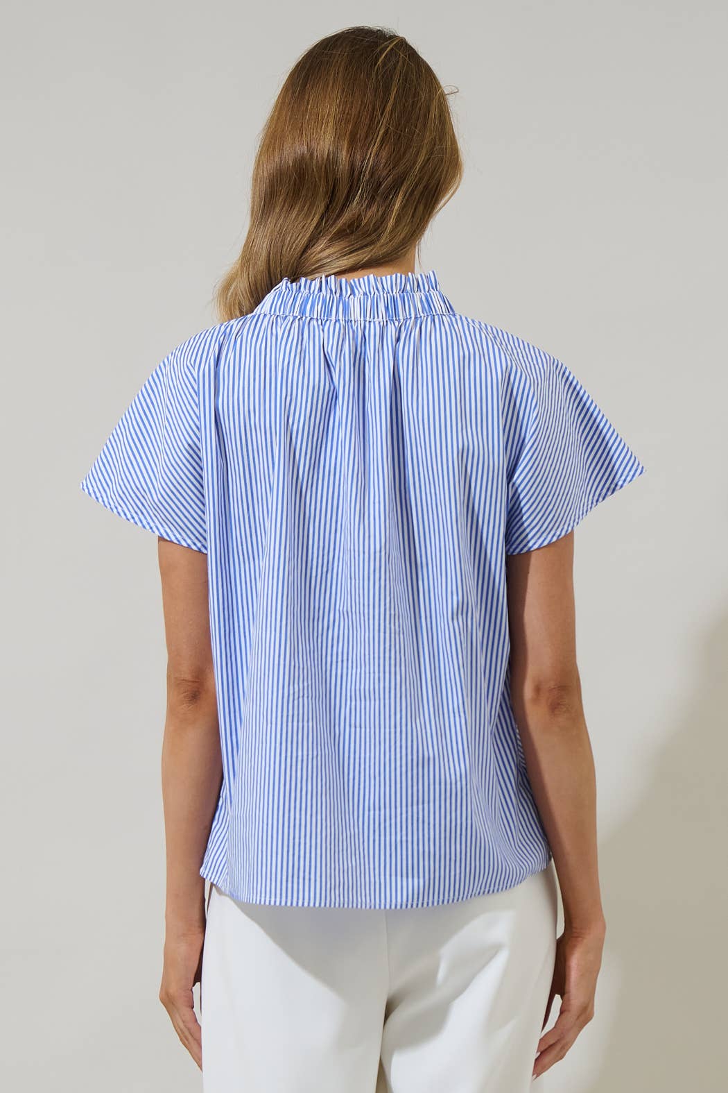 Top - Sherah Striped Patma Mock Neck