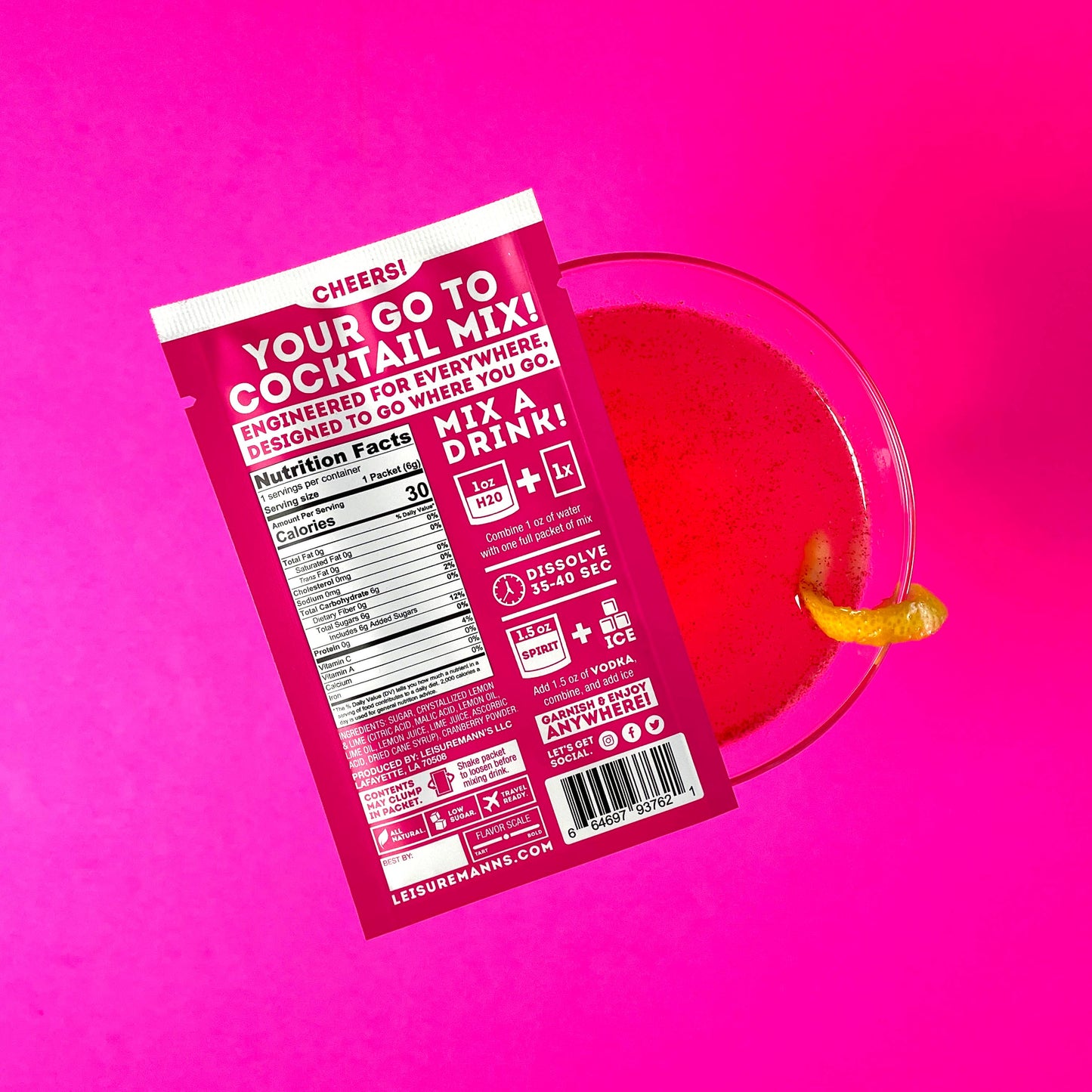 Cocktail Mixer - Cosmopolitan Single Serve