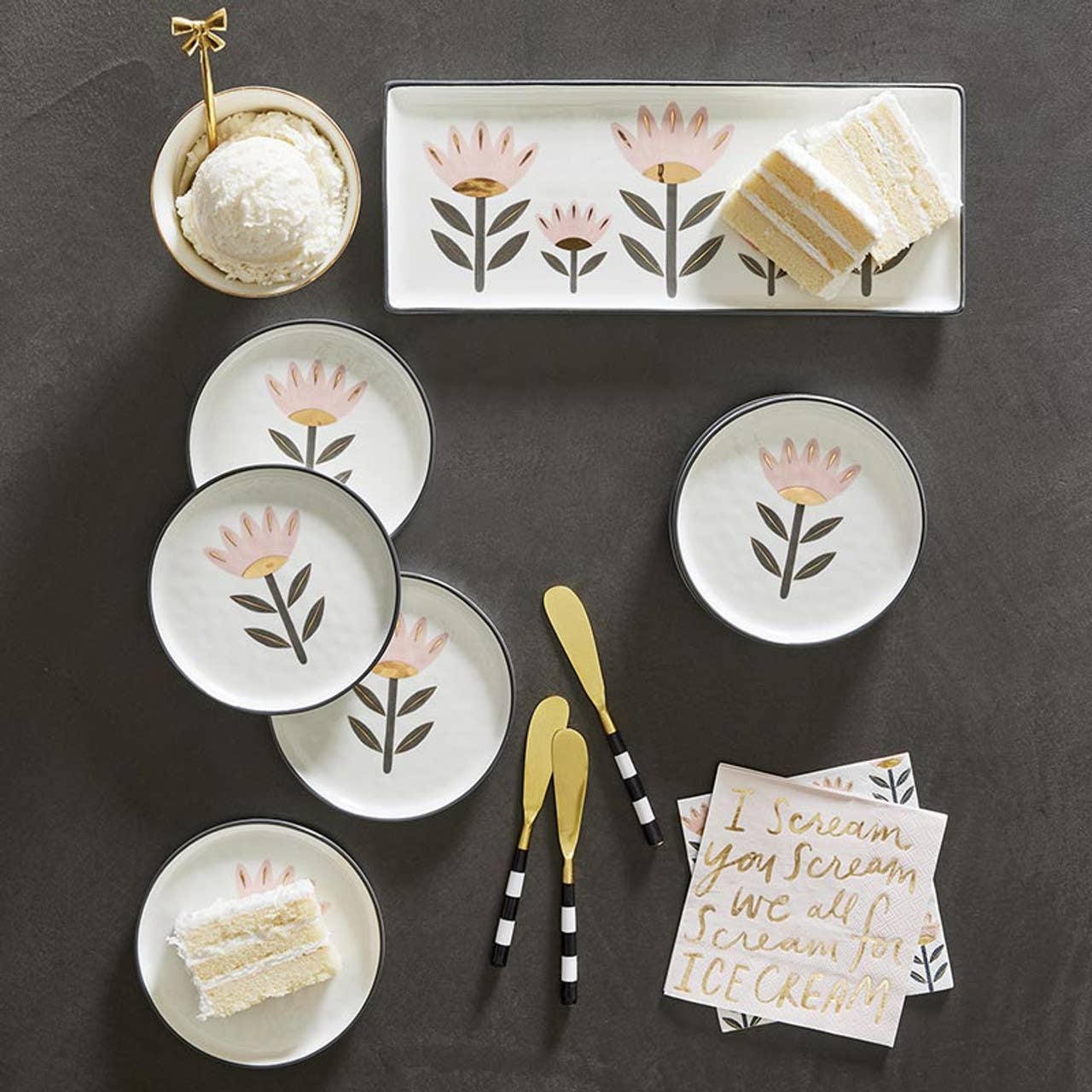 Striped Spreaders - Set of 3