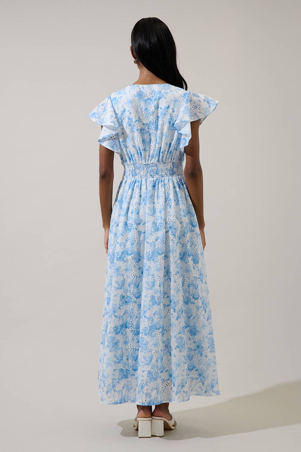 Dress - Boleta Eyelet Coram Smocked Maxi