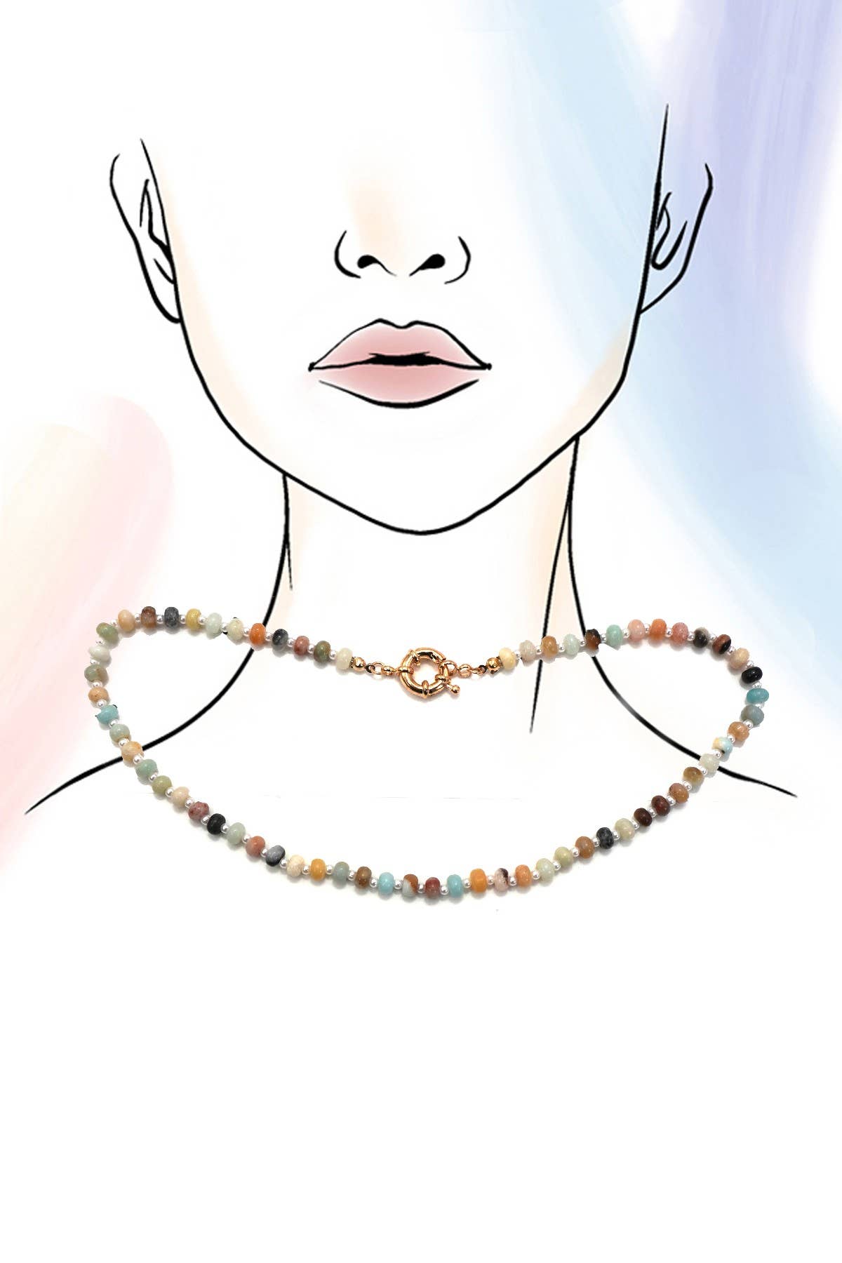 Necklace- Natural Semi-Precious Stone