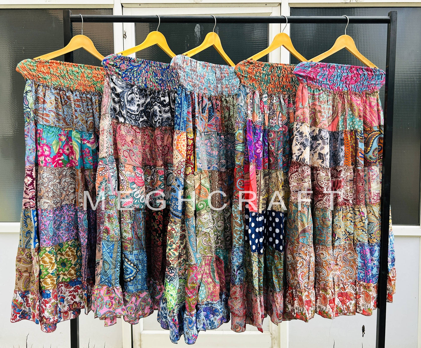Recycled Vintage Silk Sari Silk- O/S