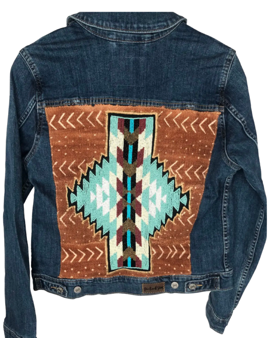 Denim Jacket - Beaded Southwest