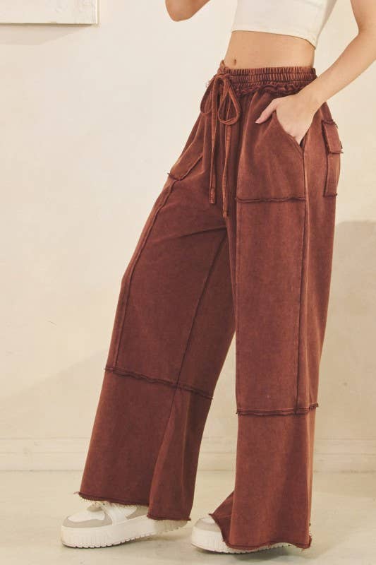 Pants- Knit Mineral Washed Terry