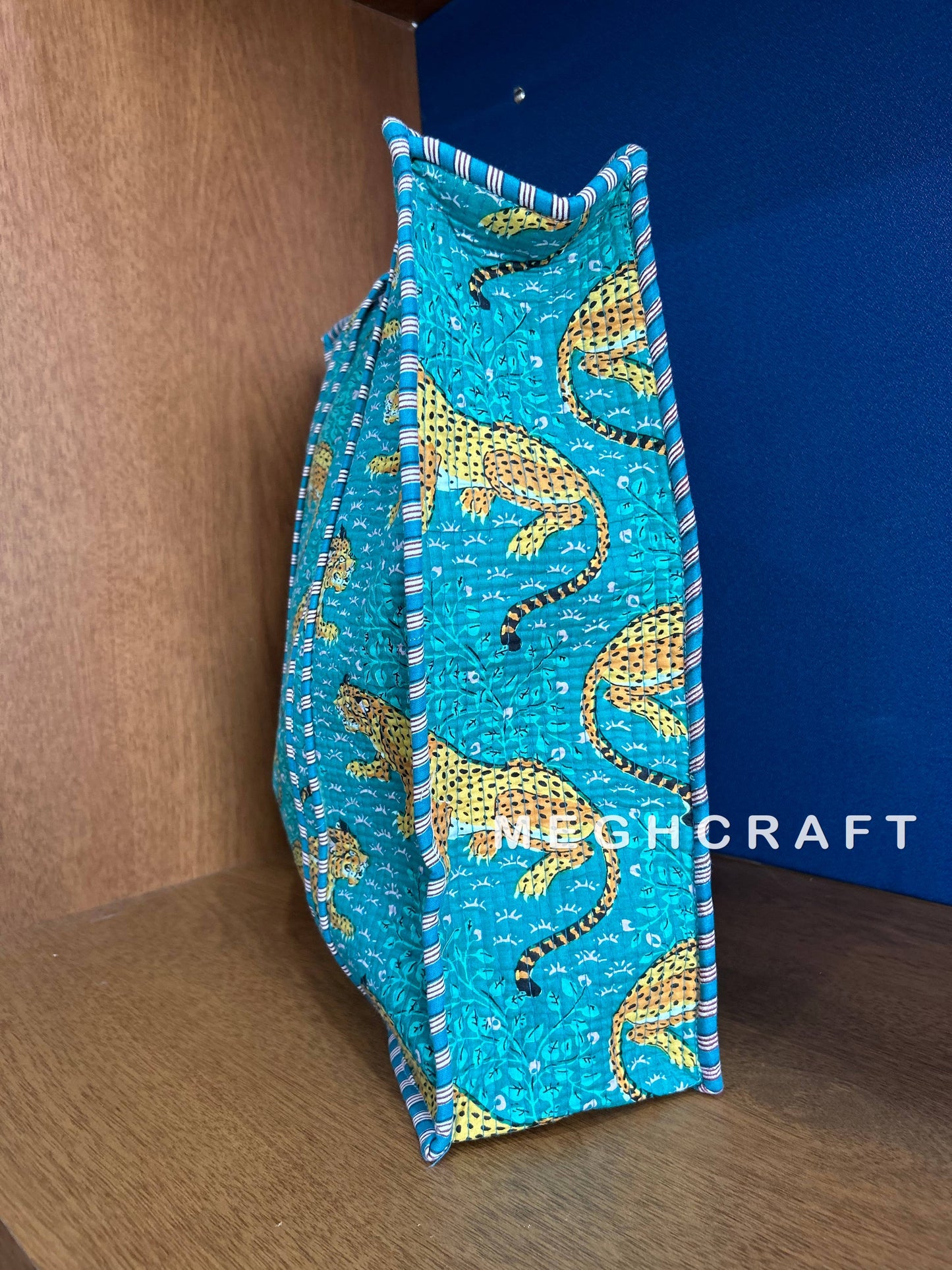 Tote Bag- Handmade Indian Cotton Quilted