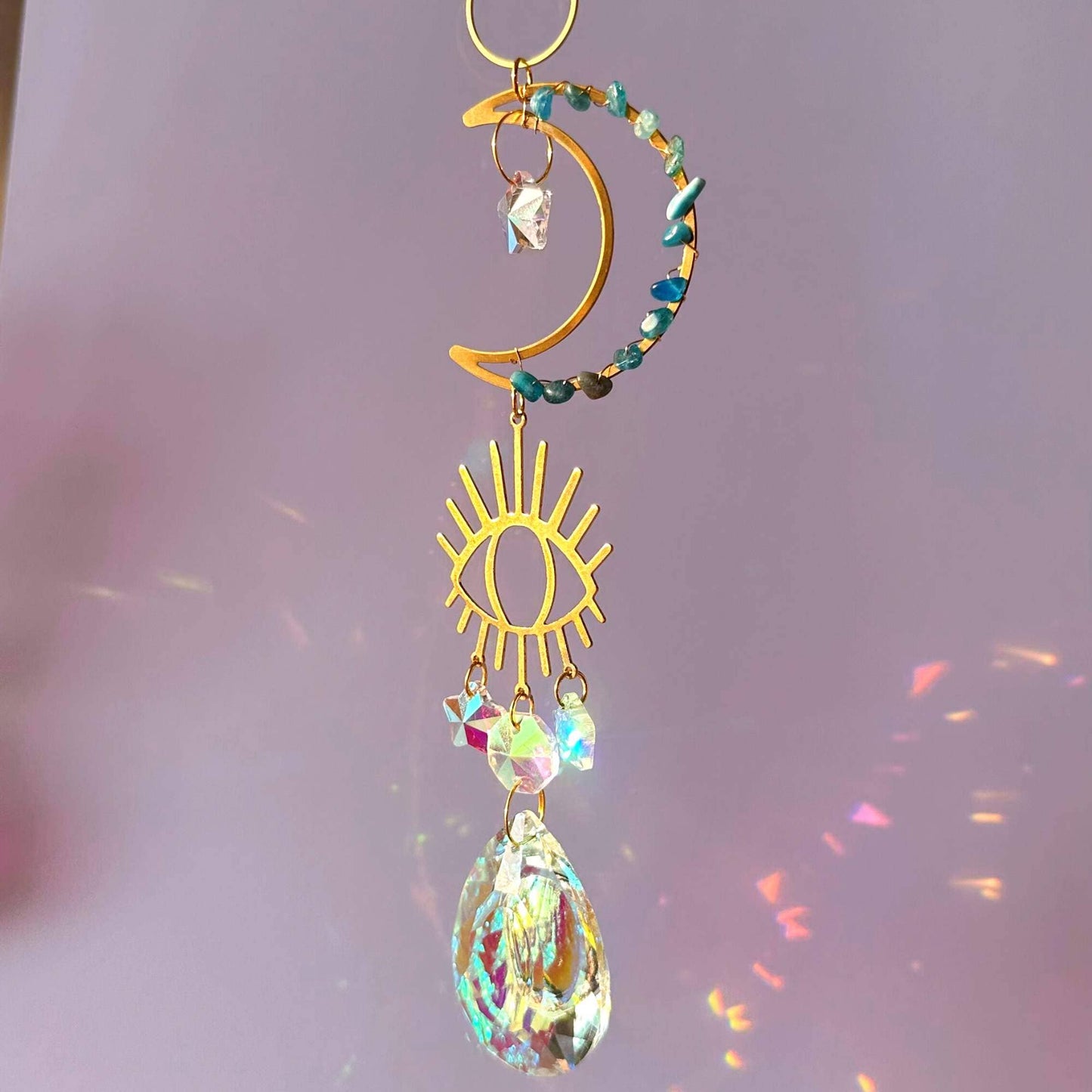 Crystal Moon Suncatcher