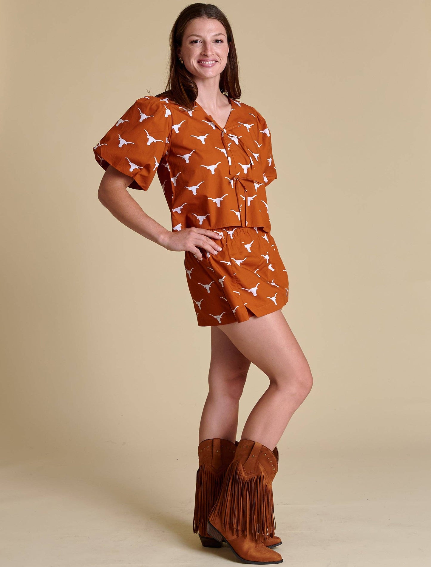 Skort-Poplin  | Texas