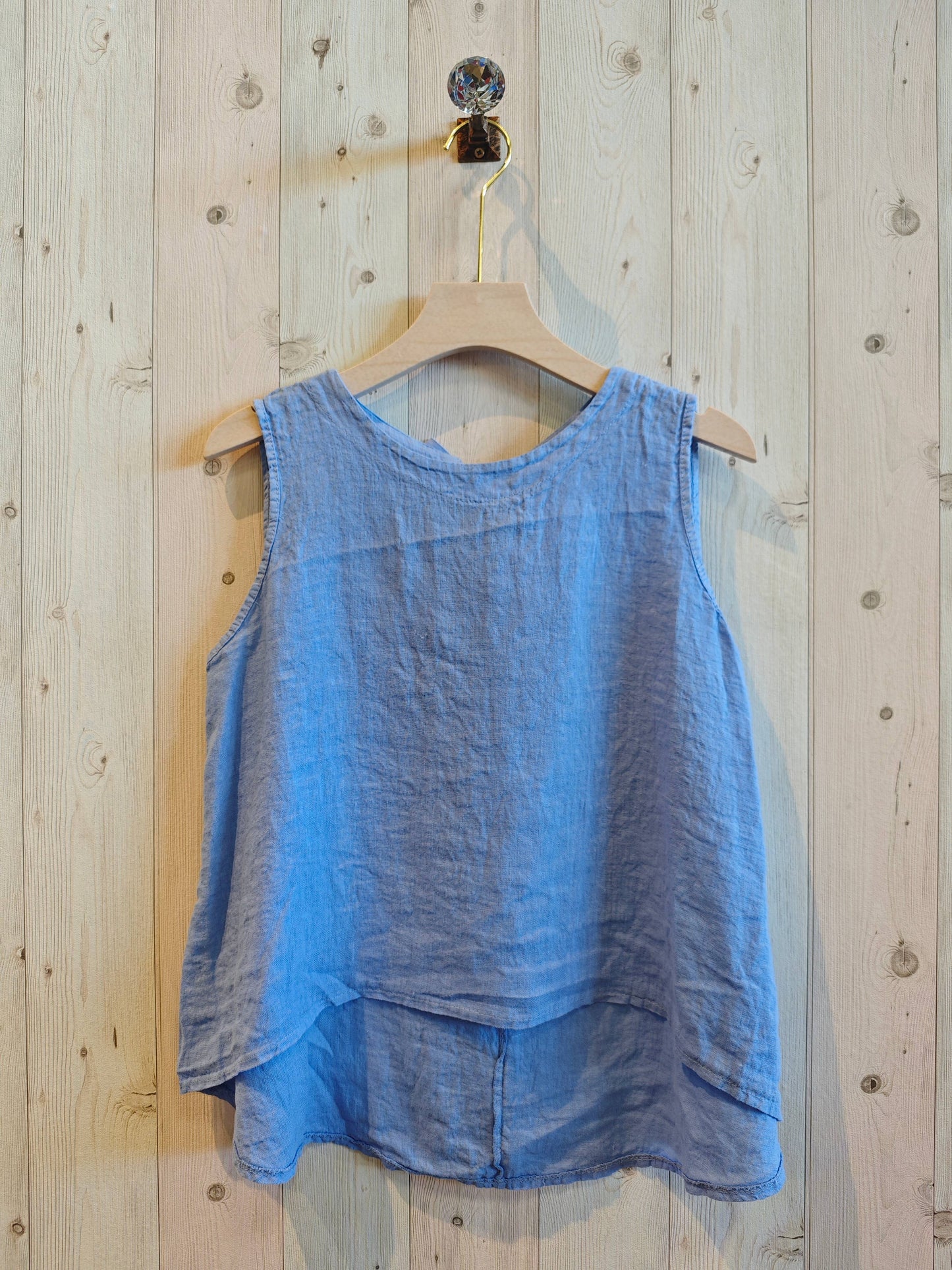 Tank - Linen Ribbon Sisa Sleeve