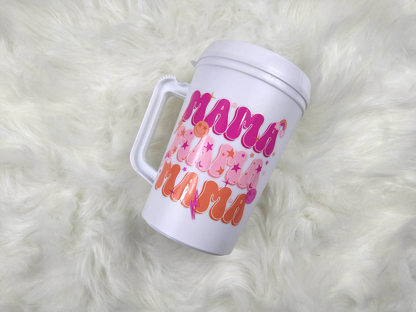 Retro Star Stacked MAMA HIP SIPS Mega Mug 34oz